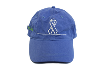 Load image into Gallery viewer, Periwinkle Baseball Cap with Embroidered Awareness Ribbon