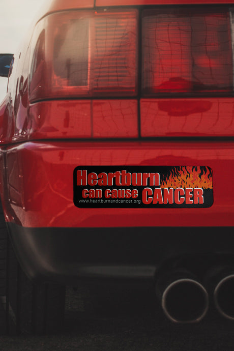 Heartburn Can Cause Cancer Car Magnet
