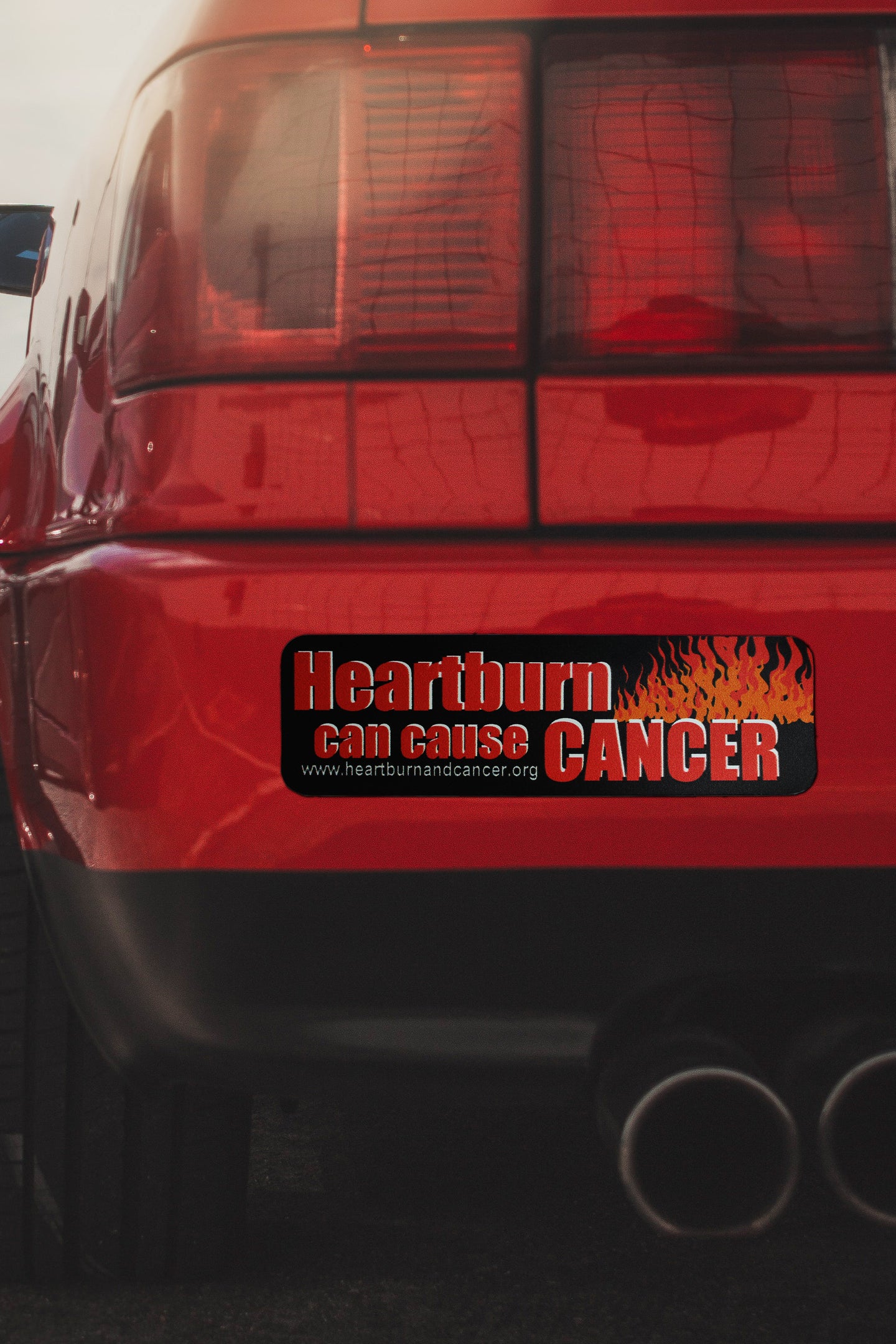 Heartburn Can Cause Cancer Car Magnet