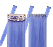 Load image into Gallery viewer, Periwinkle Blue Hair Extensions
