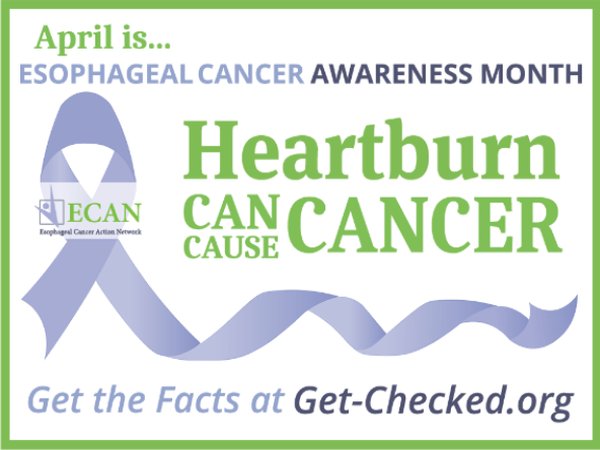 Esophageal Cancer Awareness Month Lawn Signs